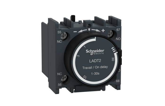 Blok styków pomocniczych opóźniających 1NO+1NC zaciski śrubowe, TeSys K, D | LADT2 Schneider Electric