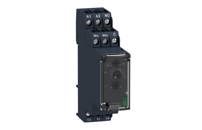 Przekaźnik kontroli poziomu 5-100kOhm 24-240V AC/DC Zelio Control | RM22LG11MR Schneider Electric