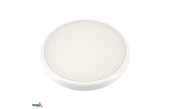Oprawa plafoniera LED DIANA 16W 1600lm 4000K IP66 czujnik mikrofalowy z funkcją półcienia biała | C36-PSF707-164-MD Bemko