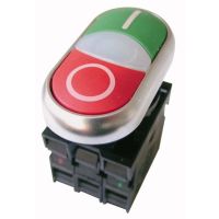 Napęd przycisków bez samopowrotu, płaski, M22-DDL-GR-X1/X0/K11/230-W, czerwono-zielony RMQ-Titan | 216509 Eaton