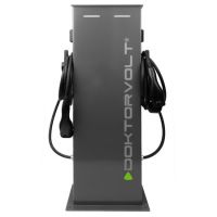 Ładowarka samochodowa wolnostojąca podwójna 2x22kW RFID IP54 +Kable DOK stacja do  samoch elekt/hybr | DV-5169-EV Doktorvolt