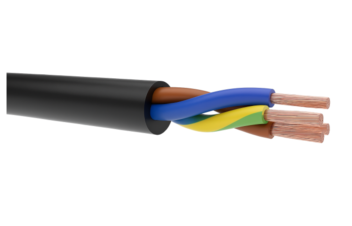 Przewód w izolacji gumowej H07RN-F (OnPD) 3x1,5 żo 450/750V KRĄŻEK | 5907702812892-K EK Elektrokabel