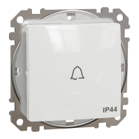 Przycisk "dzwonek" IP44, biały | SDD211131 Schneider Electric