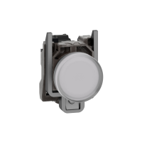 Lampka sygnalizacyjna Fi-22mm 230-240VAC LED, biała metalowy typowa | XB4BVM1 Schneider Electric