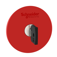Napęd przycisku zatrzymania awaryjnego Fi-60mm z kluczem 455 czerwony metalowy Harmony XB4 | ZB4BS964 Schneider Electric