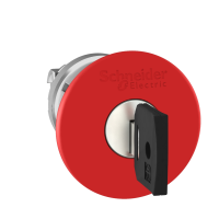 Napęd przycisku zatrzymania awaryjnego Fi-40mm z kluczem 421E czerwony metalowy Harmony XB4 | ZB4BS94412 Schneider Electric