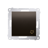 Przycisk „dzwonek” (moduł) 10AX, 250V, szybkozłącza, brąz mat DD1.01/46 Simon 54 | DD1.01/46 Kontakt Simon