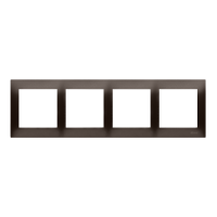 Ramka poczwórna PREMIUM IP20/IP44, brąz mat DR4/46 Simon 54 Premium | DR4/46 Kontakt Simon