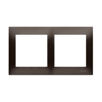 Ramka podwójna PREMIUM do puszek karton-gips IP20/IP44, brąz mat DRK2/46 Simon 54 Premium | DRK2/46 Kontakt Simon