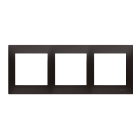 Ramka potrójna PREMIUM do puszek karton-gips IP20/IP44, antracyt DRK3/48 Simon 54 Premium | DRK3/48 Kontakt Simon