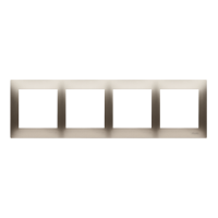 Ramka poczwórna PREMIUM do puszek karton-gips IP20 / IP44, złoty mat DRK4/44 Simon 54 Premium | DRK4/44 Kontakt Simon