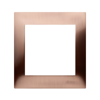 Ramka pojedyncza, miedź rustykalna, IP20/[IP44], Simon 54 Premium | DR1/36 Kontakt Simon