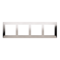 Ramka poczwórna PREMIUM IP20/IP44, inox DR4/61 Simon 54 Premium | DR4/61 Kontakt Simon