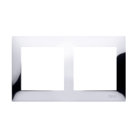 Ramka podwójna, chrom, IP20/[IP44], Simon 54 Premium | DR2/63 Kontakt Simon