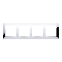 Ramka poczwórna PREMIUM IP20/IP44, chrom DR4/63 Simon 54 Premium | DR4/63 Kontakt Simon