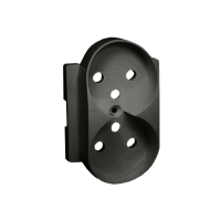 Pokrywa gniazda podwójnego z przesłonami do ramek, grafit 82068PDZ-38 Simon 82 | 82068PDZ-38 Kontakt Simon