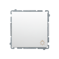 Przycisk światło (moduł) 10AX, 250V, szybkozłącza, biały BMS1.01/11 Simon Basic | BMS1.01/11 Kontakt Simon