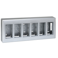 Obudowa n/t S500, 6-modułowa, 12x K45, kompletna, aluminium | 51000006-033 Kontakt Simon