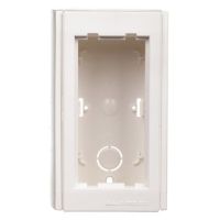 Obudowa n/t 1-modułowa z pokrywami bocznymi, 2x K45, czysta biel Simon Connect | SBC100/9 Kontakt Simon