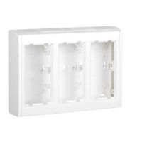 Obudowa n/t 3-modułowa z pokrywami bocznymi, 6x K45, czysta biel Simon Connect | SBC300/9 Kontakt Simon