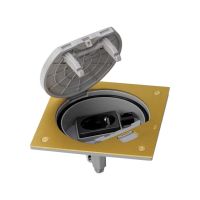 Wkład z pokrywą, z gniazdem + RJ45 kat.6 UTP, mosiądz KSE26U/23/71 Simon Connect | KSE26U/23/71 Kontakt Simon