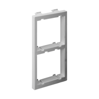 Adapter CIMA na 2 moduły K45 (45x45mm) pionowo, aluminium | S62/8 Kontakt Simon