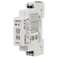 Przekaźnik elektromagnetyczny 230V AC/16A PEM-01/230 | EXT10000094 Zamel