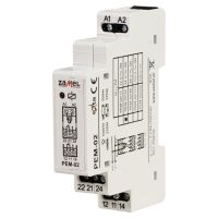 Przekaźnik elektromagnetyczny 1-MOD. 24VAC/VDC 2X8A | EXT10000096 Zamel
