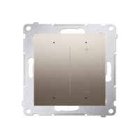 Ściemniacz do pasków LED-owych 12-24 V, 1 kanał [Wi-Fi]; złoty mat Simon 54 GO | DESW1W.01/44 Kontakt Simon