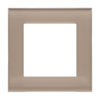Ramka 1-krotna Nature, Szkło mrożone beżowe Simon 55 | TRN1/172 Kontakt Simon