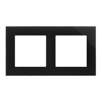 Ramka 2-krotna Nature, Szkło classic czarne Simon 55 | TRN2/182 Kontakt Simon
