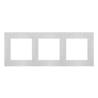 Ramka 3-krotna Nature, Inox klasyczny Simon 55 | TRN3/188 Kontakt Simon
