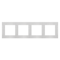 Ramka 4-krotna Nature, Inox klasyczny Simon 55 | TRN4/188 Kontakt Simon