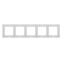 Ramka 5-krotna Nature, Inox klasyczny Simon 55 | TRN5/188 Kontakt Simon