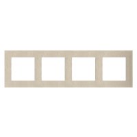 Ramka 4-krotna Nature, Inox szampański Simon 55 | TRN4/189 Kontakt Simon