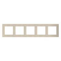 Ramka 5-krotna Nature, Inox szampański Simon 55 | TRN5/189 Kontakt Simon
