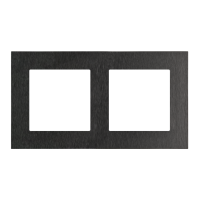 Ramka 2-krotna Nature, Inox czarny Simon 55 | TRN2/190 Kontakt Simon