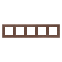 Ramka 5-krotna Nature, Orzech Simon 55 | TRN5/187 Kontakt Simon