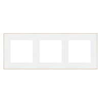 Ramka 3-krotna DUO, Biała, podstawa złota Simon 55 | TRD3.166/111 Kontakt Simon