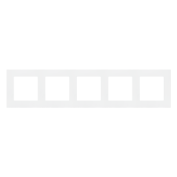 Ramka 5-krotna LINE, Biały mat Simon 55 | TR5/111 Kontakt Simon