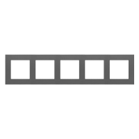 Ramka 5-krotna LINE, Grafitowy mat Simon 55 | TR5/116 Kontakt Simon