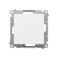 Przycisk pojedynczy zwierny bez piktogramu (moduł) 10 AX, 250 V~, szybkozłącza, Biały mat Simon 55 | TP1.01/111 Kontakt Simon