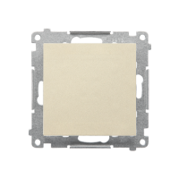 Przycisk pojedynczy zwierny bez piktogramu (moduł) 10AX, 250V, szybkozłącza, Szampański mat Simon 55 | TP1.01/144 Kontakt Simon