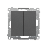 Łącznik świecznikowy (moduł) 10 AX, 250 V~, szybkozłącza, Grafitowy mat Simon 55 | TW5.01/116 Kontakt Simon