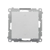 Przycisk roletowy (moduł) 10 A, 250 V~, szybkozłącza, Aluminium mat Simon 55 | TZP1K.01/143 Kontakt Simon