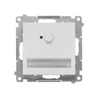 Oprawa oświetl LED 230V z czujnikiem ruchu (1,23W) barwa ciepła biała 3100K, Jasnoszary mat Simon 55 | TOSC3K.01/114 Kontakt Simon
