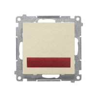 Sygnalizator świetlny LED – światło czerwone (moduł) 230 V~, Szampański mat Simon 55 | TESS2.01/144 Kontakt Simon