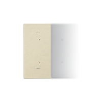 Klawisz połówkowy lewostronny z piktogramem „+/-” do prod. elektronicznych, Szampański mat Simon 55 | TKE24/144 Kontakt Simon