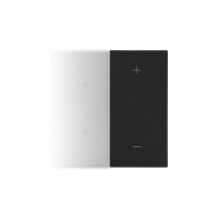 Klawisz połówkowy prawostronny z piktogramem „+/-” do produktów elektronicznych, Czarny mat Simon 55 | TKE25/149 Kontakt Simon