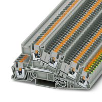 Złącze instalacyjne do przewodów ochronnych PTI 2,5-PE/L/L, zielono-żółte | 3213949 Phoenix Contact